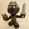Astrosniks - Svart med gulddräkt, svärd och krans (5cm) Bully