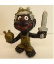 Astrosniks - Svart med gulddräkt, svärd och krans (5cm) Bully