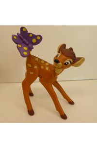 Bambi - Bambi med lila fjäril (6cm) Bully