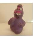 Barbapapa - Barbafin med rosavita ögon och krans (4cm)