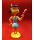 Flintstones 3 Betty Rubble med spegel gul platta