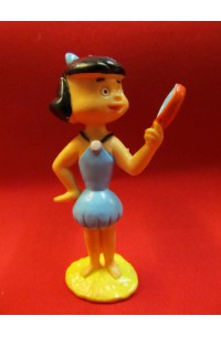 Flintstones 3 Betty Rubble med spegel gul platta