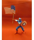 Superhjältar 20 Captain America med flagga