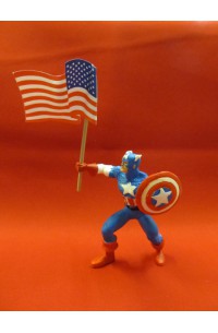 Superhjältar 20 Captain America med flagga