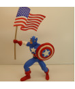 Superhjältar 20 Captain America med flagga