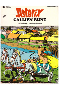 Asterix nr 12 Gallien runt (1973) 1:a upplagan omslagspris 6:75
