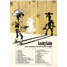 Lucky Luke nr 24 Skumt spel i Texas (1976) 1:a upplagan variant blå pärmens insida, utan pris baksidan
