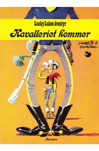 Lucky Luke nr 27 Kavalleriet kommer (1977) 1:a upplagan variant med tryckt pris baksidan