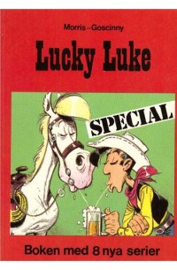Lucky Luke nr 38 Lucky Luke Special (1979) 1:a upplagan mindre format 16x21 152sidor variant med tryckt pris baksidan