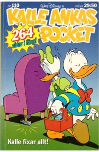 Kalle Ankas Pocket nr 110 Kalle fixar allt! (1989) 1:a upplagan