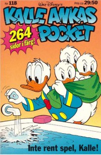 Kalle Ankas Pocket nr 118 Inte rent spel, Kalle! (1989) 1:a upplagan