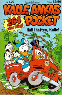Kalle Ankas Pocket nr 129 Håll i hatten, Kalle! (Utan årtal) 1:a upplagan