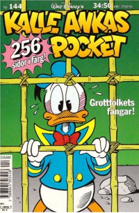 Kalle Ankas Pocket nr 144 Grottfolkets fångar! (1992) 1:a upplagan