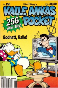 Kalle Ankas Pocket nr 158 Godnatt, Kalle! (1993) 1:a upplagan orginalplast
