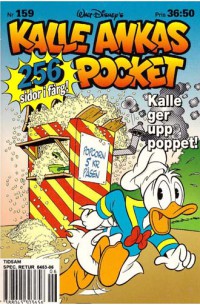 Kalle Ankas Pocket nr 159 Kalle ger upp poppet! (1993) 1:a upplagan originalplast