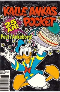 Kalle Ankas Pocket nr 162 Fest i Ankeborg! (1993) 1:a upplagan originalplast