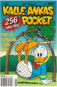 Kalle Ankas Pocket nr 182 Inget att hänga upp sig på, Kalle! (1995) 1:a upplagan