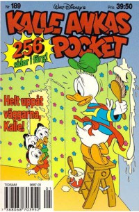 Kalle Ankas Pocket nr 189 Helt uppåt väggarna, Kalle! (1996) 1:a upplagan