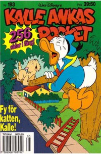 Kalle Ankas Pocket nr 193 Fy för katten, Kalle! (1996) 1:a upplagan