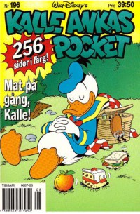 Kalle Ankas Pocket nr 196 Mat på gång, Kalle! (1996) 1:a upplagan
