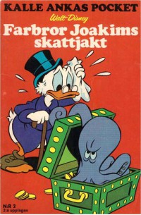 Kalle Ankas Pocket nr 2 Farbror Joakims skattjakt (1975) 2:a upplagan (9.95)
