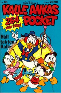 Kalle Ankas Pocket nr 86 Håll takten, Kalle! (1987) 1:a upplagan originalplast