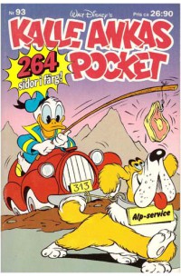 Kalle Ankas Pocket nr 93 Kalle på irrvägar (1987) 1:a upplagan