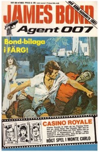 James Bond 1980-68 med utgivningsposter