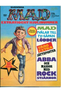 Mad 1981-6 utan Bilaga poster Abba/Rockstjärnor